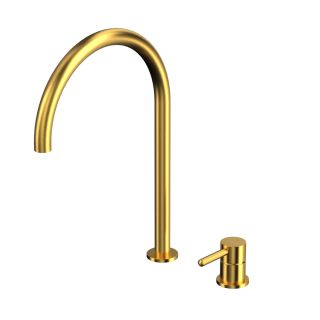 Смеситель для раковины с выносным управлением WHITECROSS Y Y1218GLB брашированное золото